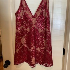 Free People Night Shimmers Mini Dress